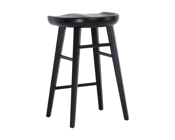 DOMINIC COUNTER STOOL - BLACK