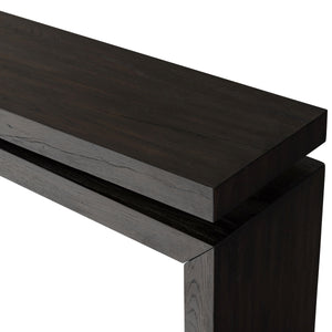 Matthes Console Table in Smoked Black