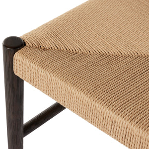 Glenmore Woven Dining Chair In Light Carbon