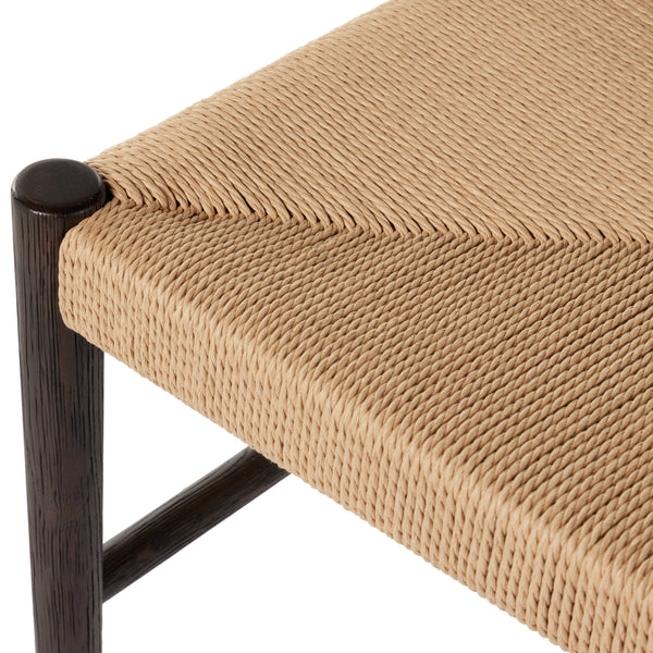 Glenmore Woven Dining Chair In Light Carbon