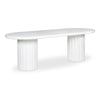 Moe's Eris Outdoor Dining Table in White