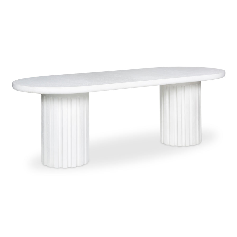 Moe's Eris Outdoor Dining Table in White