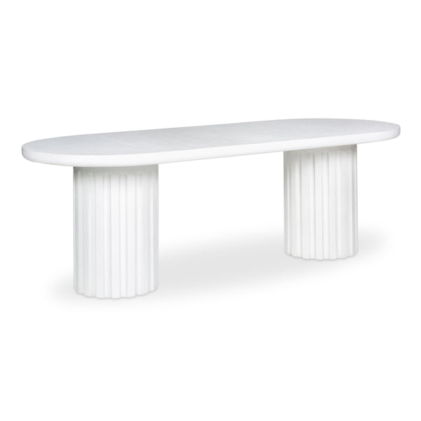 Moe's Eris Outdoor Dining Table in White