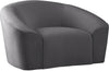 Vivian Chair In Grey Velvet
