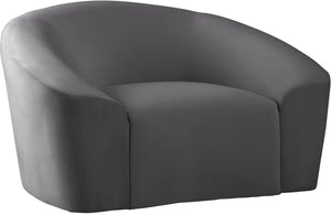 Vivian Chair In Grey Velvet