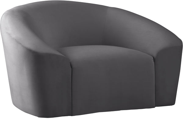 Vivian Chair In Grey Velvet