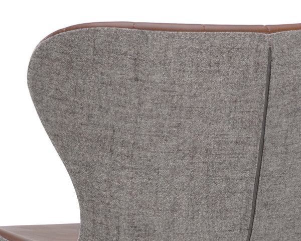 ARABELLA COUNTER STOOL - BRAVO COGNAC / NOVEMBER GREY