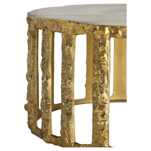 Lucila Gilded Flat Cffe T in Gold
