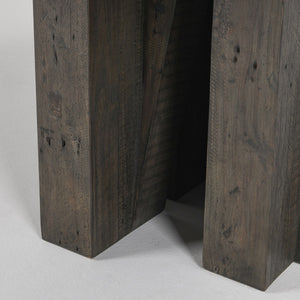 Simone Solid Wood Dining Table with Concrete Top