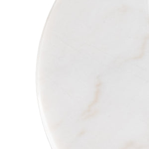 Caldwell Stone Top Coffee Table In Wht Mbl