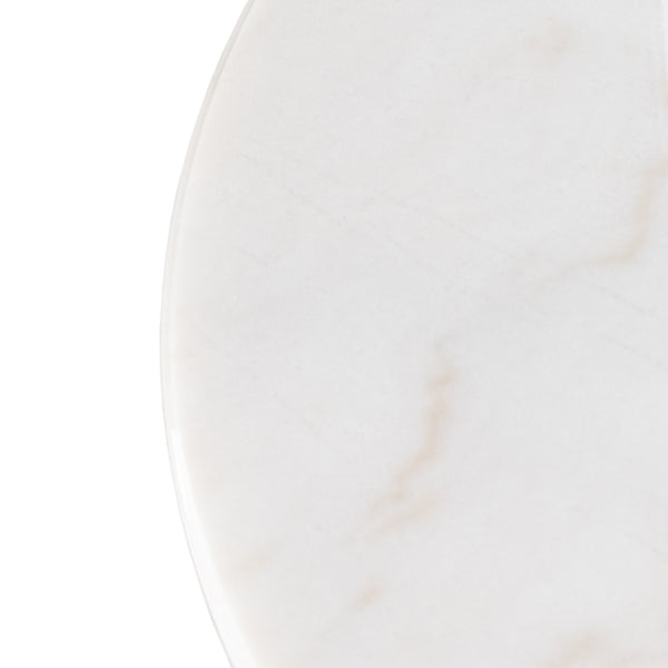 Caldwell Stone Top Coffee Table In Wht Mbl
