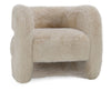 Classic Home Teddy Plush Accent Chair with Faux Fur
