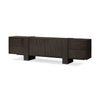 Fisher Media Console in Smoked Black Veneer'