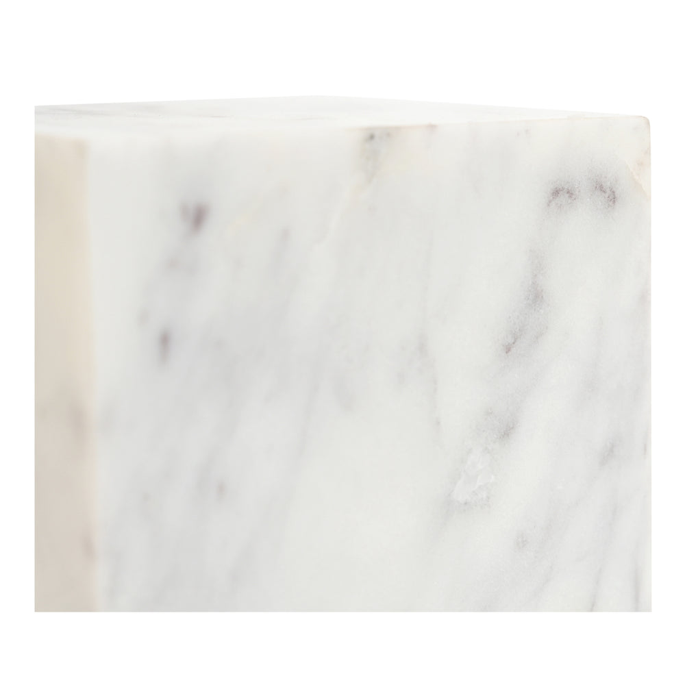 Moe's Cora Banswara Marble Cube Accent