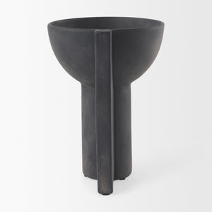 Sariah  9.1L x 8.3W x 10.8H Black Ceramic Vase