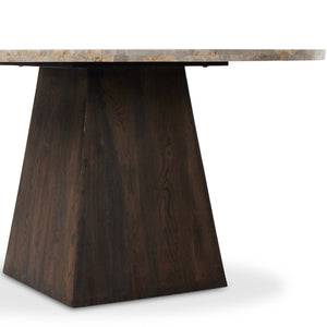 Brisa Round Dining Table 55" In Dune Onyx