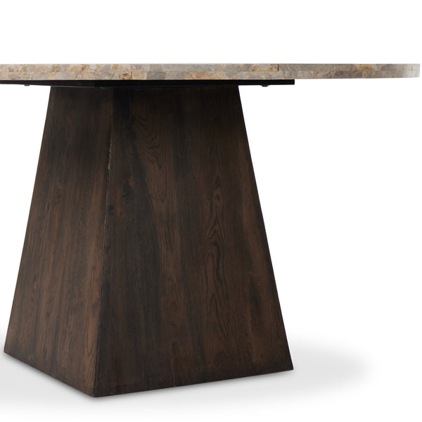 Brisa Round Dining Table 55" In Dune Onyx