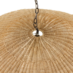Overscale Woven Rattan Pendant In Natural