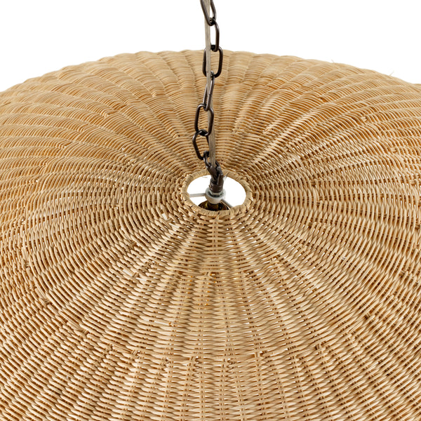 Overscale Woven Rattan Pendant In Natural