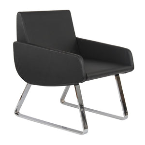 York Chair In Black Leather