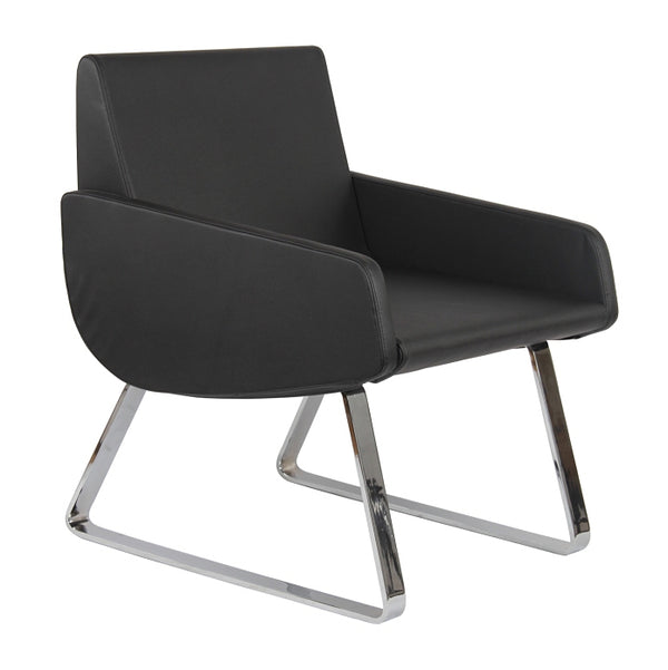 York Chair In Black Leather
