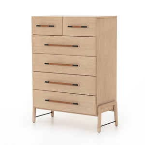 Rosedale 6 Drawer Tall Dresser In Yucca Oak
