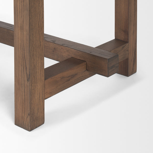 Suke 84" Medium Brown Rectangular Oak Dining Table