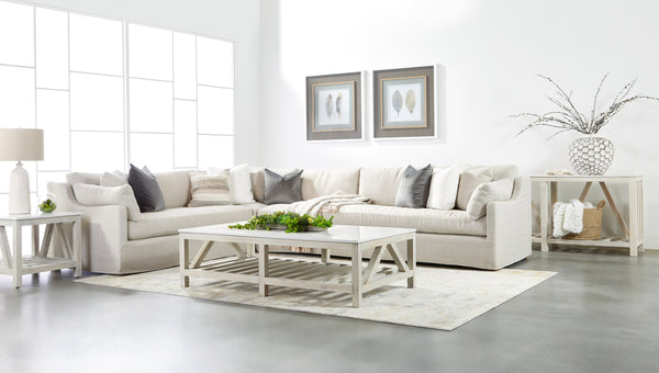Lena Modular Slipcover Corner Chair