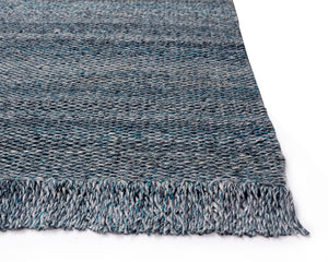 LINDAU HAND-WOVEN RUG - TEAL - 5' X 8'