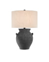 Anza Table Lamp In Black Ash & Satin Black