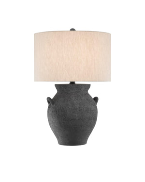 Anza Table Lamp In Black Ash & Satin Black