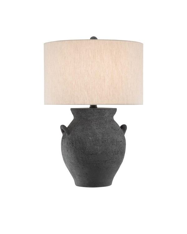 Anza Table Lamp In Black Ash & Satin Black