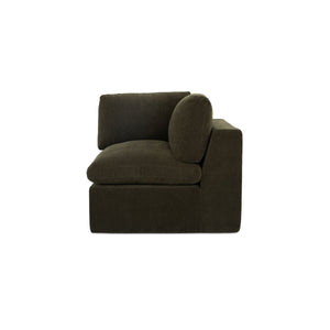 Moe's Cates Corner Chair in Dark Green