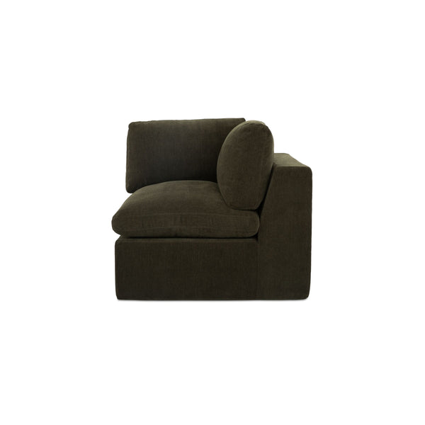 Moe's Cates Corner Chair in Dark Green
