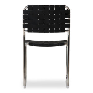 Moe's Moma Dining Chair Set - Black Leather