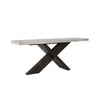 Durant Solid Wood Console Table with Concrete Finish