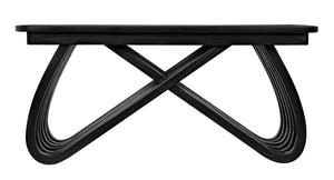 Infinity Sungkai/Mindi Coffee Table in Charcoal Black