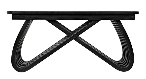Infinity Sungkai/Mindi Coffee Table in Charcoal Black