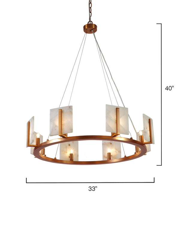 Halo Alabaster 8-Light Chandelier