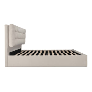 Moe's Sebastion King Storage Bed in Beige