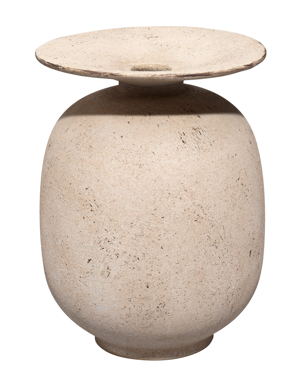 Highland Decorative Ceramic Vase, Cream