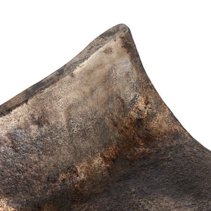 Jagen Outdoor Tray In Rustic Cast Aluminum