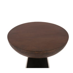 Jaipur 18" Two-Toned Round Accent Table