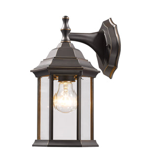 Waterdown 1 Light Outdoor Wall Light in Oil Rubbed Bronze Finish