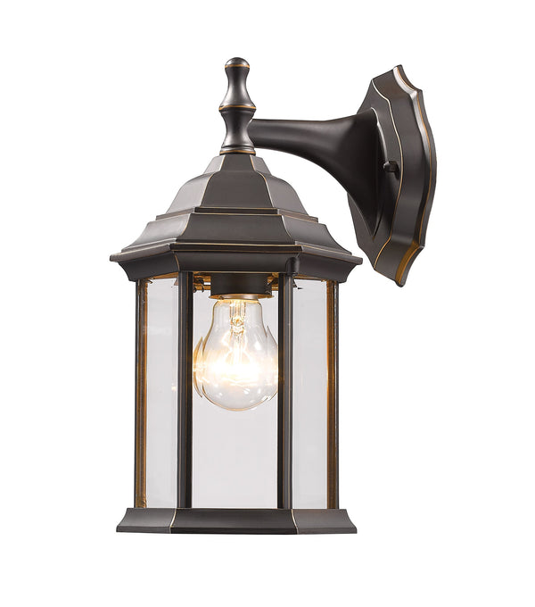 Waterdown 1 Light Outdoor Wall Light in Oil Rubbed Bronze Finish