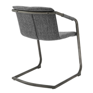 Indy Fabric Dining Side Chair In Blazer Dark Gray (Set of 2)