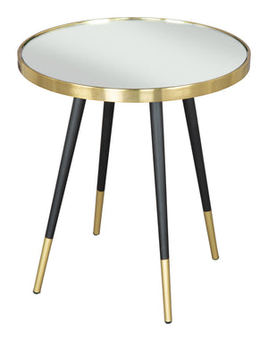 Particle Side Table Black & Gold