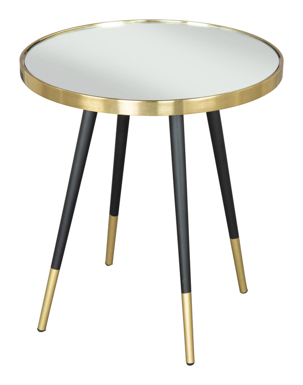 Particle Side Table Black & Gold