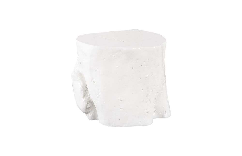 Log Stool, Gel Coat White, Large