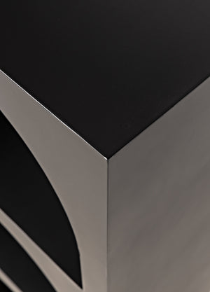 Aqueduct Bookcase, A, Black Metal